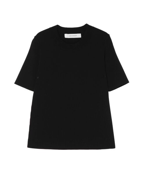 LAGUNAMOON(ラグナムーン)の「ミニマルハーフスリーブニットプルオーバー(ニット/セーター・レディース・アイボリー/ブラック/ラベンダー・FREE)」の17枚目の写真