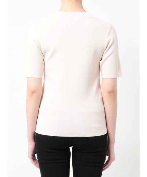 LAGUNAMOON(ラグナムーン)の「ミニマルハーフスリーブニットプルオーバー(ニット/セーター・レディース・アイボリー/ブラック/ラベンダー・FREE)」の22枚目の写真