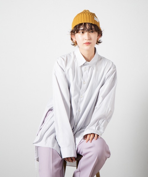 RACAL(ラカル)の「Cotton Linen Standard Knit Cap / コットンリネンスタンダードニットキャップ(ニットキャップ/ビーニー・レディース・ブラック/ベージュ/ネイビー/ブラウン/グレー/オレンジ/マスタード・FREE)」の7枚目の写真