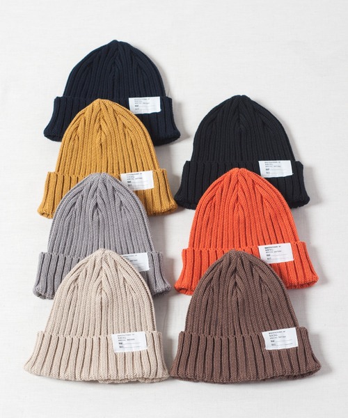 RACAL(ラカル)の「Cotton Linen Standard Knit Cap / コットンリネンスタンダードニットキャップ(ニットキャップ/ビーニー・レディース・ブラック/ベージュ/ネイビー/ブラウン/グレー/オレンジ/マスタード・FREE)」の8枚目の写真