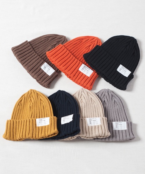 RACAL(ラカル)の「Cotton Linen Standard Knit Cap / コットンリネンスタンダードニットキャップ(ニットキャップ/ビーニー・レディース・ブラック/ベージュ/ネイビー/ブラウン/グレー/オレンジ/マスタード・FREE)」の13枚目の写真