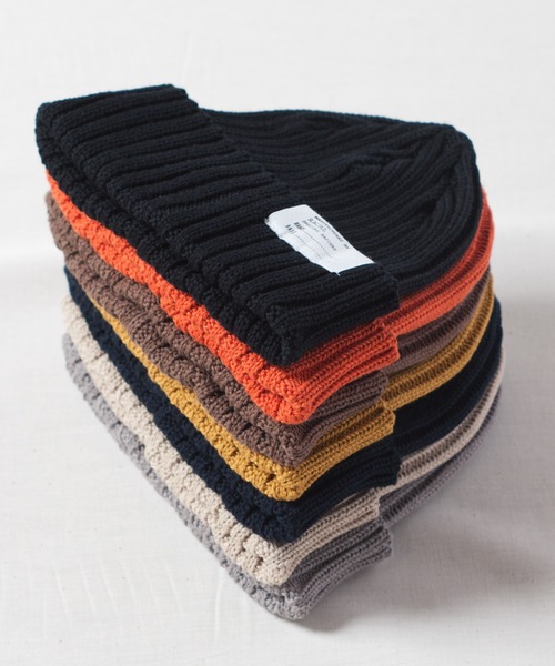 RACAL(ラカル)の「Cotton Linen Standard Knit Cap / コットンリネンスタンダードニットキャップ(ニットキャップ/ビーニー・レディース・ブラック/ベージュ/ネイビー/ブラウン/グレー/オレンジ/マスタード・FREE)」の10枚目の写真
