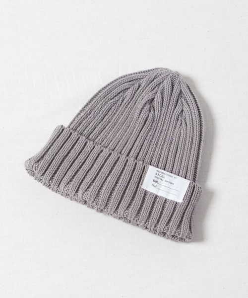 RACAL(ラカル)の「Cotton Linen Standard Knit Cap / コットンリネンスタンダードニットキャップ(ニットキャップ/ビーニー・レディース・ブラック/ベージュ/ネイビー/ブラウン/グレー/オレンジ/マスタード・FREE)」の9枚目の写真