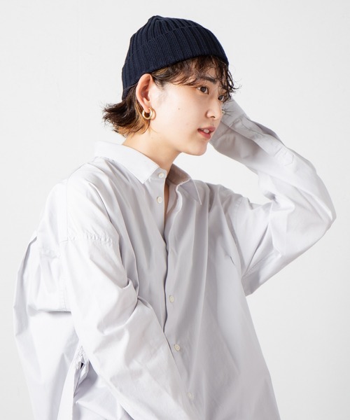RACAL(ラカル)の「Cotton Linen Standard Knit Cap / コットンリネンスタンダードニットキャップ(ニットキャップ/ビーニー・レディース・ブラック/ベージュ/ネイビー/ブラウン/グレー/オレンジ/マスタード・FREE)」の21枚目の写真
