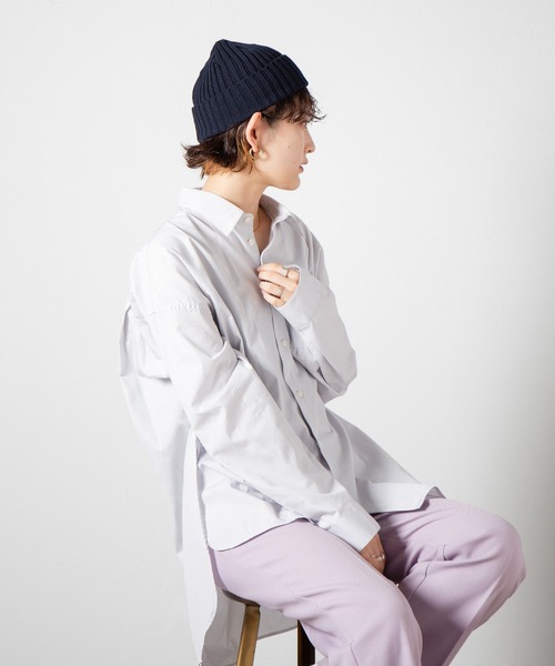 RACAL(ラカル)の「Cotton Linen Standard Knit Cap / コットンリネンスタンダードニットキャップ(ニットキャップ/ビーニー・レディース・ブラック/ベージュ/ネイビー/ブラウン/グレー/オレンジ/マスタード・FREE)」の20枚目の写真