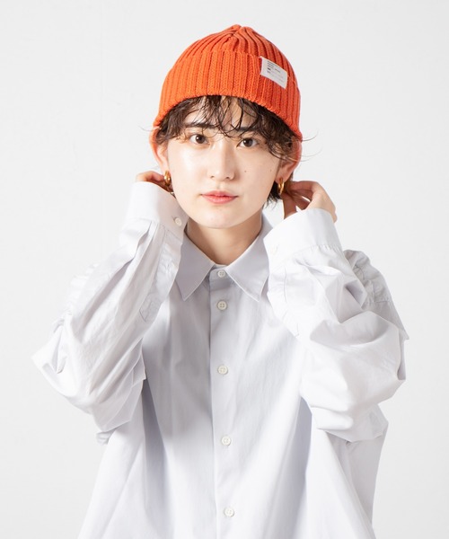 RACAL(ラカル)の「Cotton Linen Standard Knit Cap / コットンリネンスタンダードニットキャップ(ニットキャップ/ビーニー・レディース・ブラック/ベージュ/ネイビー/ブラウン/グレー/オレンジ/マスタード・FREE)」の16枚目の写真