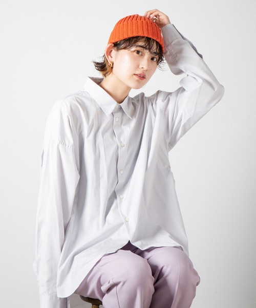 RACAL(ラカル)の「Cotton Linen Standard Knit Cap / コットンリネンスタンダードニットキャップ(ニットキャップ/ビーニー・レディース・ブラック/ベージュ/ネイビー/ブラウン/グレー/オレンジ/マスタード・FREE)」の14枚目の写真