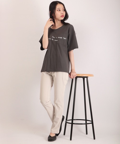 Anna Nicola（アンナニコラ）の「Anna Nicola メリル ハイテンションパンツ（その他パンツ・レディース・ネイビー/グレイッシュベージュ/ブルー/オフホワイト・40/38）」の9枚目の写真