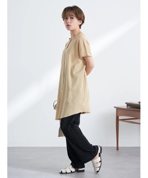 earth music&ecology（アースミュージックアンドエコロジー）の「すきな丈プリーツカットパンツ（その他パンツ・レディース・ブラック/レッド系その他5/グレイッシュベージュ/ライトカーキ・FREE）」の8枚目の写真