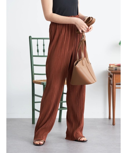 earth music&ecology（アースミュージックアンドエコロジー）の「すきな丈プリーツカットパンツ（その他パンツ・レディース・ブラック/レッド系その他5/グレイッシュベージュ/ライトカーキ・FREE）」の19枚目の写真