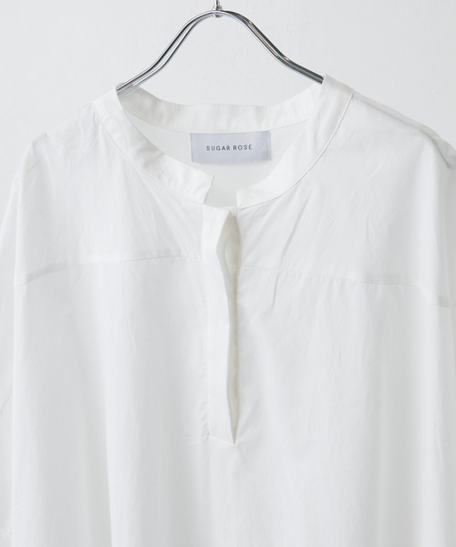 Lui's（ルイス）の「バックギャザーオーバーサイズシャツ（シャツ/ブラウス・レディース・オフホワイト/ブラック/ピンク・FREE）」の5枚目の写真