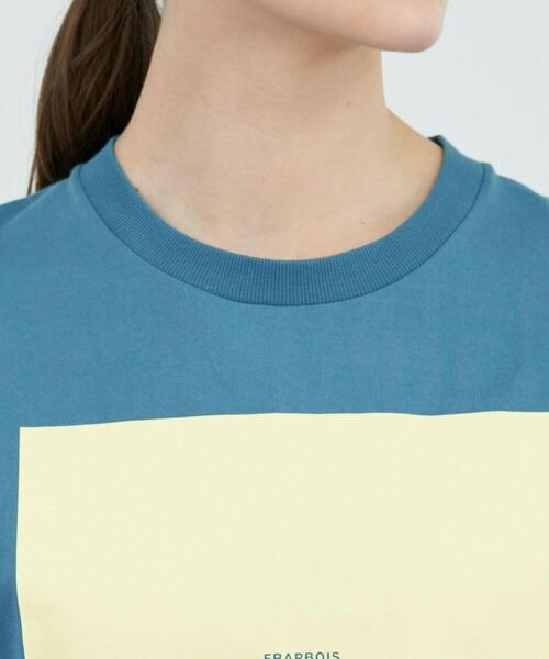 FRAPBOIS PARK（フラボアパーク）の「テイストT（Tシャツ/カットソー・レディース・ブラック/ブルー/ホワイト・1/2）」の7枚目の写真