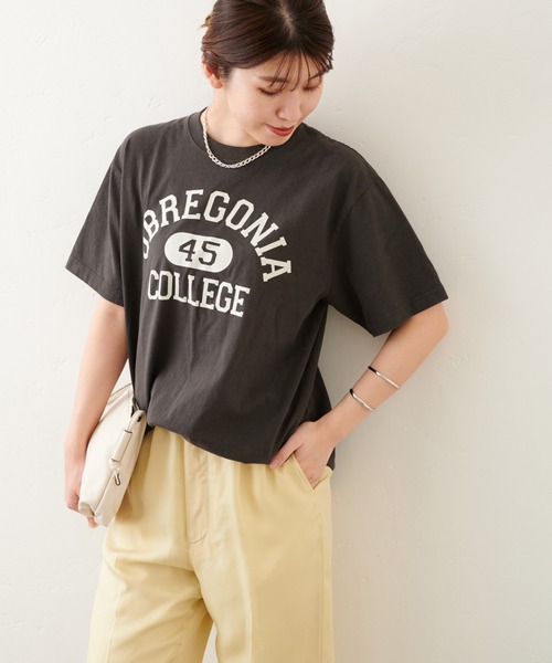 Odub(オーダブ)の「別注【Odub/オーダブ】OBREGONIA PRINT TEE:Tシャツ(Tシャツ/カットソー・レディース・ホワイト/ブラック/ネイビー/ホワイト系・FREE)」の11枚目の写真