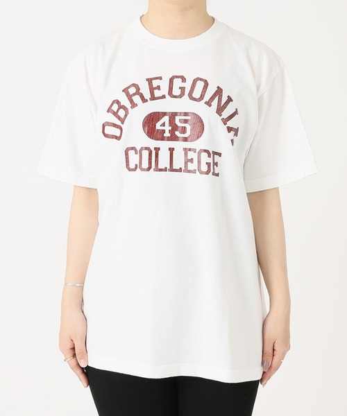 Odub(オーダブ)の「別注【Odub/オーダブ】OBREGONIA PRINT TEE:Tシャツ(Tシャツ/カットソー・レディース・ホワイト/ブラック/ネイビー/ホワイト系・FREE)」の8枚目の写真