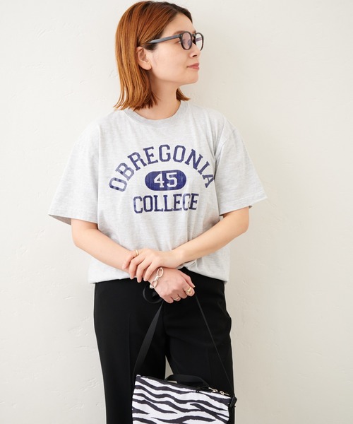 Odub(オーダブ)の「別注【Odub/オーダブ】OBREGONIA PRINT TEE:Tシャツ(Tシャツ/カットソー・レディース・ホワイト/ブラック/ネイビー/ホワイト系・FREE)」の16枚目の写真