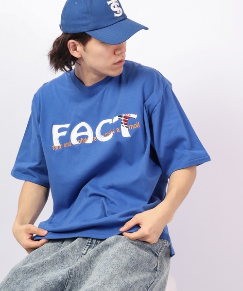 RE730(アールイーセブンサーティー)の「RE730 ビッグシルエットスマイルプリン半袖Tシャツ(Tシャツ/カットソー・メンズ・ホワイト/ブルー/ブルー系その他/ブラック系その他/グリーン/ライトグレー/ブラック・XL/M/L)」の7枚目の写真