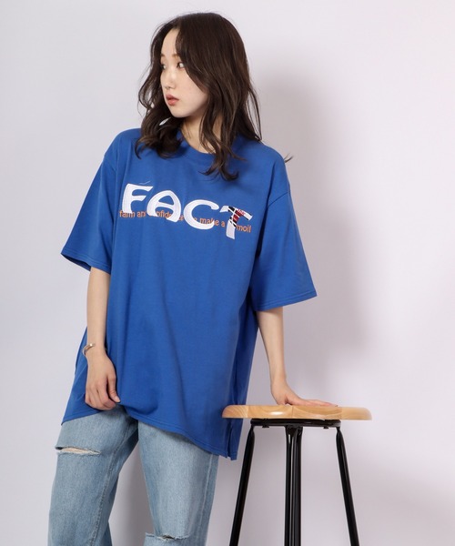 RE730(アールイーセブンサーティー)の「RE730 ビッグシルエットスマイルプリン半袖Tシャツ(Tシャツ/カットソー・メンズ・ホワイト/ブルー/ブルー系その他/ブラック系その他/グリーン/ライトグレー/ブラック・XL/M/L)」の15枚目の写真