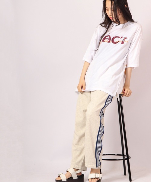 RE730(アールイーセブンサーティー)の「RE730 ビッグシルエットスマイルプリン半袖Tシャツ(Tシャツ/カットソー・メンズ・ホワイト/ブルー/ブルー系その他/ブラック系その他/グリーン/ライトグレー/ブラック・XL/M/L)」の11枚目の写真