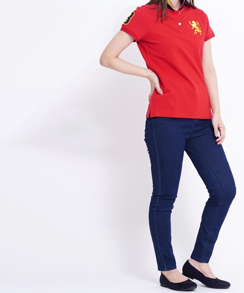 GIORDANO（ジョルダーノ）の「[GIORDANO] スーパーストレッチスリムテーパードデニムパンツ（デニムパンツ・レディース・インディゴブルー/ダークインディゴブルー・28inch/29inch/30inch/31inch）」の3枚目の写真