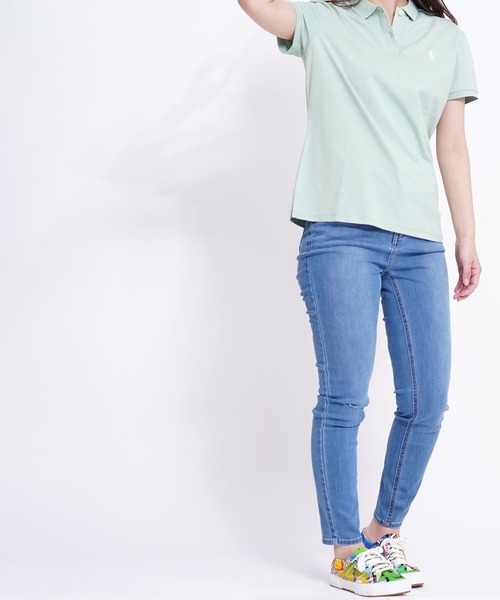 GIORDANO（ジョルダーノ）の「[GIORDANO] スーパーストレッチスリムテーパードデニムパンツ（デニムパンツ・レディース・インディゴブルー/ダークインディゴブルー・28inch/29inch/30inch/31inch）」の11枚目の写真