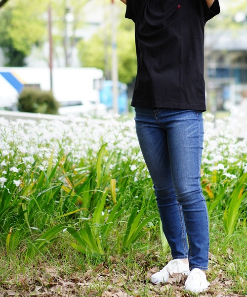 GIORDANO（ジョルダーノ）の「[GIORDANO] スーパーストレッチスリムテーパードデニムパンツ（デニムパンツ・レディース・インディゴブルー/ダークインディゴブルー・28inch/29inch/30inch/31inch）」の17枚目の写真