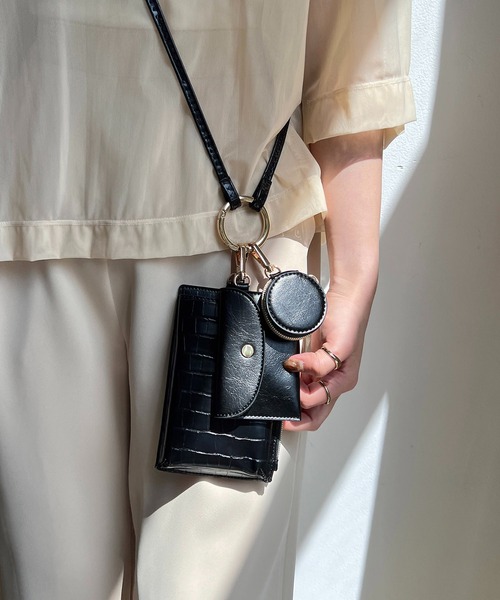 CAPRICIEUX LE'MAGE（カプリシューレマージュ）の「多機能スマホショルダー（ショルダーバッグ・レディース・ホワイト/ブラック/モカ/グリーン・FREE）」の20枚目の写真