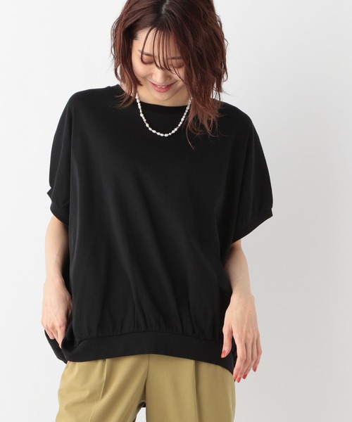 GLOBAL WORK(グローバルワーク)の「なめらかタッチギャザープルオーバー/278859(Tシャツ/カットソー・レディース・ブラック/ベージュ/オフホワイト/グリーン・MEDIUM/LARGE)」の3枚目の写真