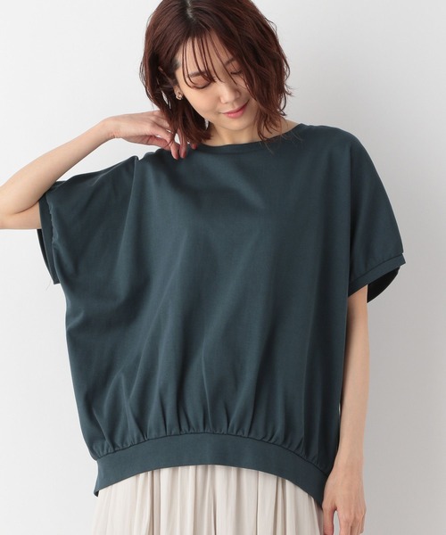 プリズマブルー セール】なめらかタッチギャザープルオーバー/278859（Tシャツ