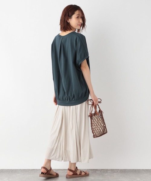 【Bさま専用】Mサイズ セール】なめらかタッチギャザープルオーバー/278859（Tシャツ