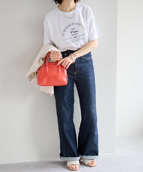 DISCOAT(ディスコート)の「【WEB限定】カフェモチーフロゴTシャツ(Tシャツ/カットソー・レディース・ライトグレー/ピンク/ホワイト×グリーン/ホワイト×グレー/ホワイト×ピンク/ネイビー/グレー系その他/オフホワイト/クリア/ブラック・FREE)」の19枚目の写真