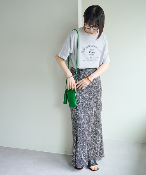 DISCOAT(ディスコート)の「【WEB限定】カフェモチーフロゴTシャツ(Tシャツ/カットソー・レディース・ライトグレー/ピンク/ホワイト×グリーン/ホワイト×グレー/ホワイト×ピンク/ネイビー/グレー系その他/オフホワイト/クリア/ブラック・FREE)」の18枚目の写真