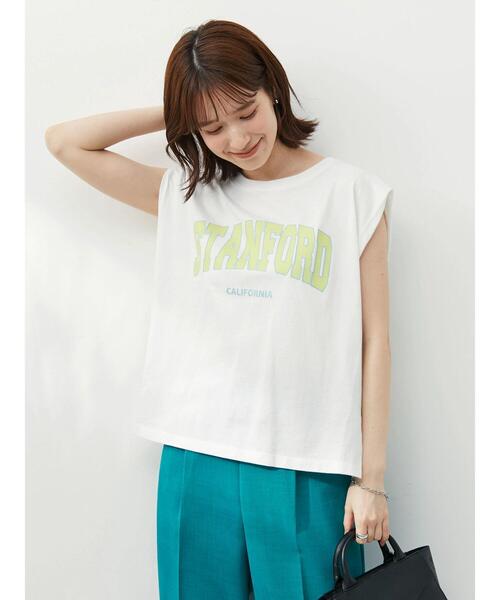 Sugar spoon(シュガースプーン)の「・SUGAR SPOON ロゴptフレンチTシャツ(Tシャツ/カットソー・レディース・チャコールグレー/ブラウン/オフホワイト/カーキ・FREE)」の5枚目の写真