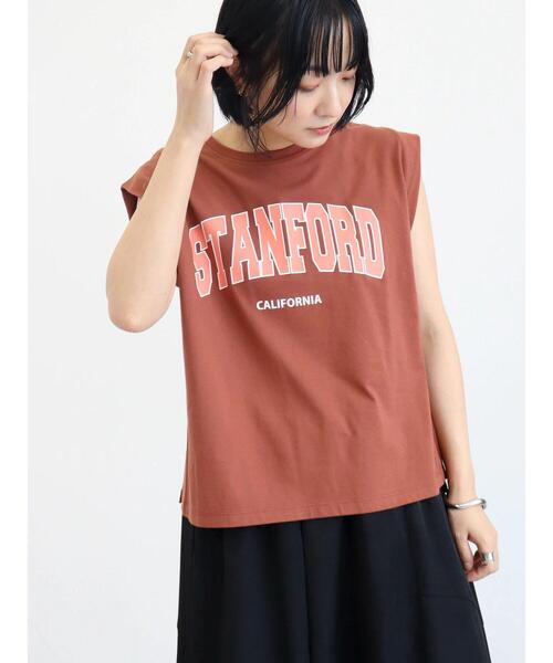 Sugar spoon(シュガースプーン)の「・SUGAR SPOON ロゴptフレンチTシャツ(Tシャツ/カットソー・レディース・チャコールグレー/ブラウン/オフホワイト/カーキ・FREE)」の7枚目の写真