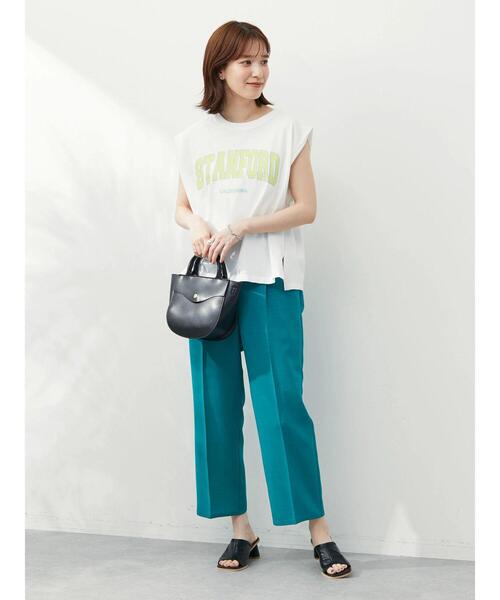 Sugar spoon(シュガースプーン)の「・SUGAR SPOON ロゴptフレンチTシャツ(Tシャツ/カットソー・レディース・チャコールグレー/ブラウン/オフホワイト/カーキ・FREE)」の9枚目の写真