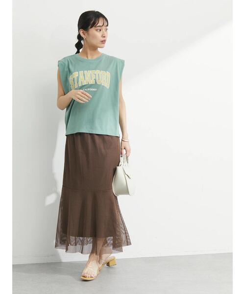 Sugar spoon(シュガースプーン)の「・SUGAR SPOON ロゴptフレンチTシャツ(Tシャツ/カットソー・レディース・チャコールグレー/ブラウン/オフホワイト/カーキ・FREE)」の18枚目の写真