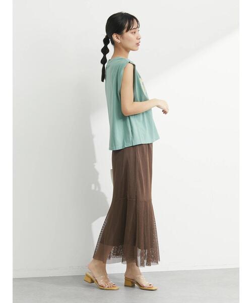 Sugar spoon(シュガースプーン)の「・SUGAR SPOON ロゴptフレンチTシャツ(Tシャツ/カットソー・レディース・チャコールグレー/ブラウン/オフホワイト/カーキ・FREE)」の19枚目の写真