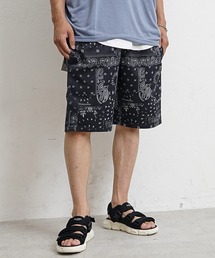 【MinoriTY】リラックスシェフパンツ ワイド/ルーズ シェフショーツ イージーハーフパンツ ワークパンツ 夏服 メンズ ショートパンツ