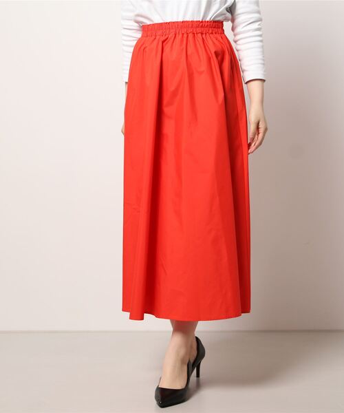 PRIORITY（プライオリティー）の「ふわっと広がる旬のマキシスカー ト トレンド オフィスカジュアル（スカート・レディース・ライトカーキ/オレンジ/カーキ/ブラック/キャメル・38）」の5枚目の写真