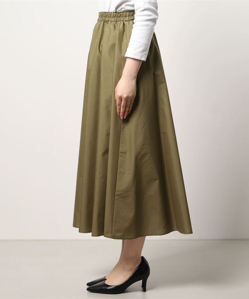 PRIORITY（プライオリティー）の「ふわっと広がる旬のマキシスカー ト トレンド オフィスカジュアル（スカート・レディース・ライトカーキ/オレンジ/カーキ/ブラック/キャメル・38）」の6枚目の写真