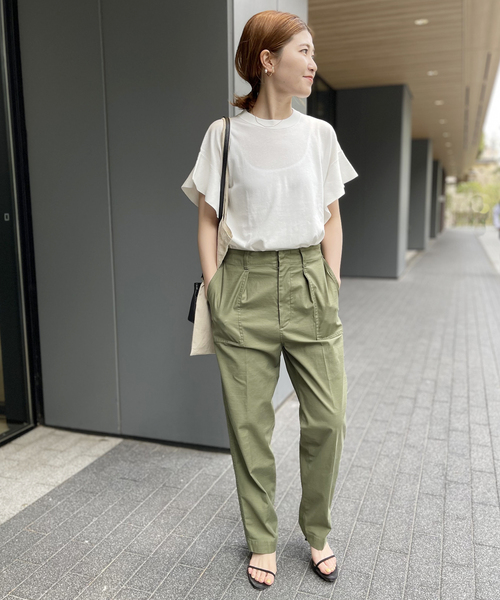 Spick & Span(スピックアンドスパン)の「≪追加2≫COOLフレアフレンチスリーブプルオーバー(ニット/セーター・レディース・ホワイト/ブラック・FREE)」の17枚目の写真