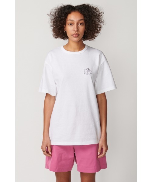 Not So Ape(ノットソーエイプ)の「FLOWER LOGO T-SHIRT(Tシャツ/カットソー・メンズ・ホワイト/レッド/カーキ・MEDIUM/LARGE/X-LARGE)」の2枚目の写真