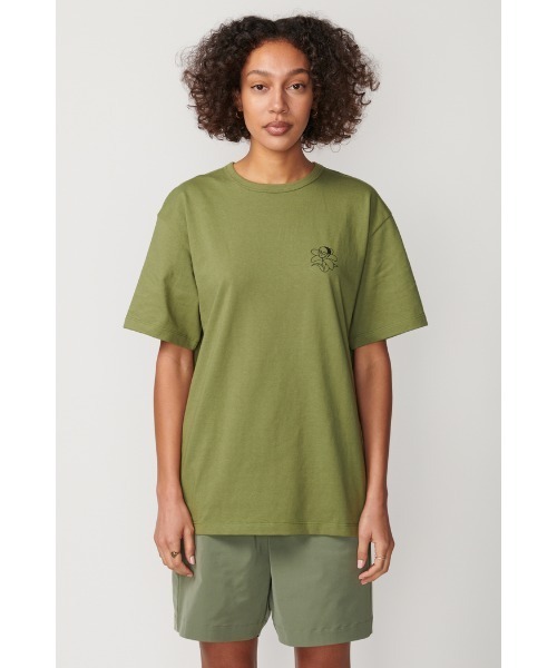 Not So Ape(ノットソーエイプ)の「FLOWER LOGO T-SHIRT(Tシャツ/カットソー・メンズ・ホワイト/レッド/カーキ・MEDIUM/LARGE/X-LARGE)」の1枚目の写真