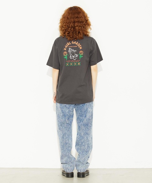 X-girl（エックスガール）の「X-GIRL GARDEN S/S TEE