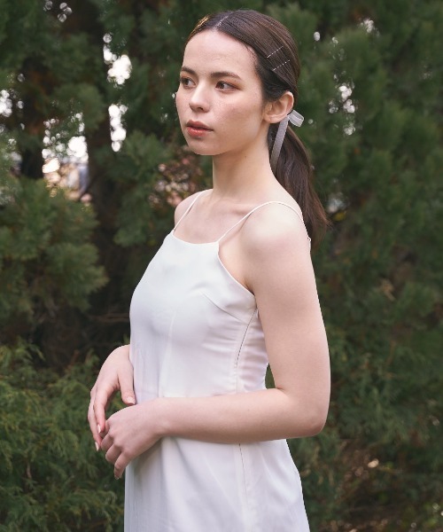 MIRO AMURETTE（ミロアミュレット）の「lily white delicate one piece/ホワイトキャミワンピース（ワンピース・レディース・ホワイト・SMALL/MEDIUM）」の7枚目の写真
