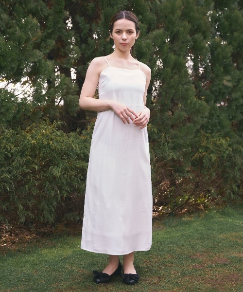 MIRO AMURETTE（ミロアミュレット）の「lily white delicate one piece/ホワイトキャミワンピース（ワンピース・レディース・ホワイト・SMALL/MEDIUM）」の9枚目の写真