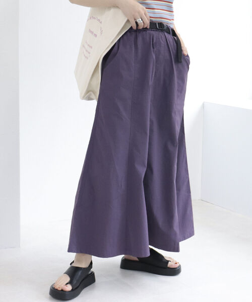 fredy repit（フレディレピ）の「ベルト付きナイロンロングスカート（スカート・レディース・カーキ/パープル/ブラック/ベージュ・38）」の16枚目の写真