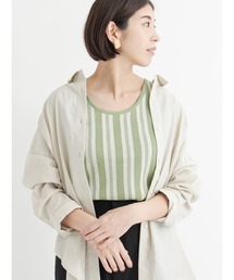 ストライプニットタンクトップ