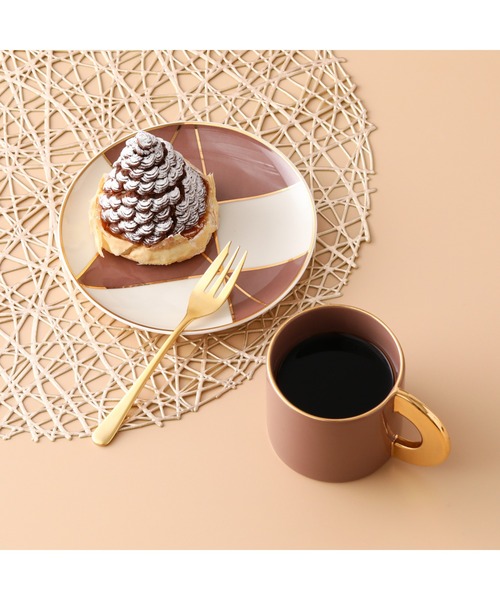 セール】ゴールドハンドル マグ ベージュ（グラス/マグカップ