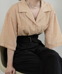 pattern see through shirt