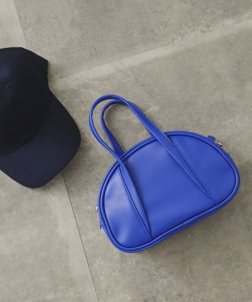 SENSE OF PLACE by URBAN RESEARCH（センスオブプレイスバイアーバンリサーチ）の「ボーリングバッグ（ハンドバッグ・レディース・ブラック/グリーン/ピンク/ブルー/アイボリー・ONE）」の5枚目の写真